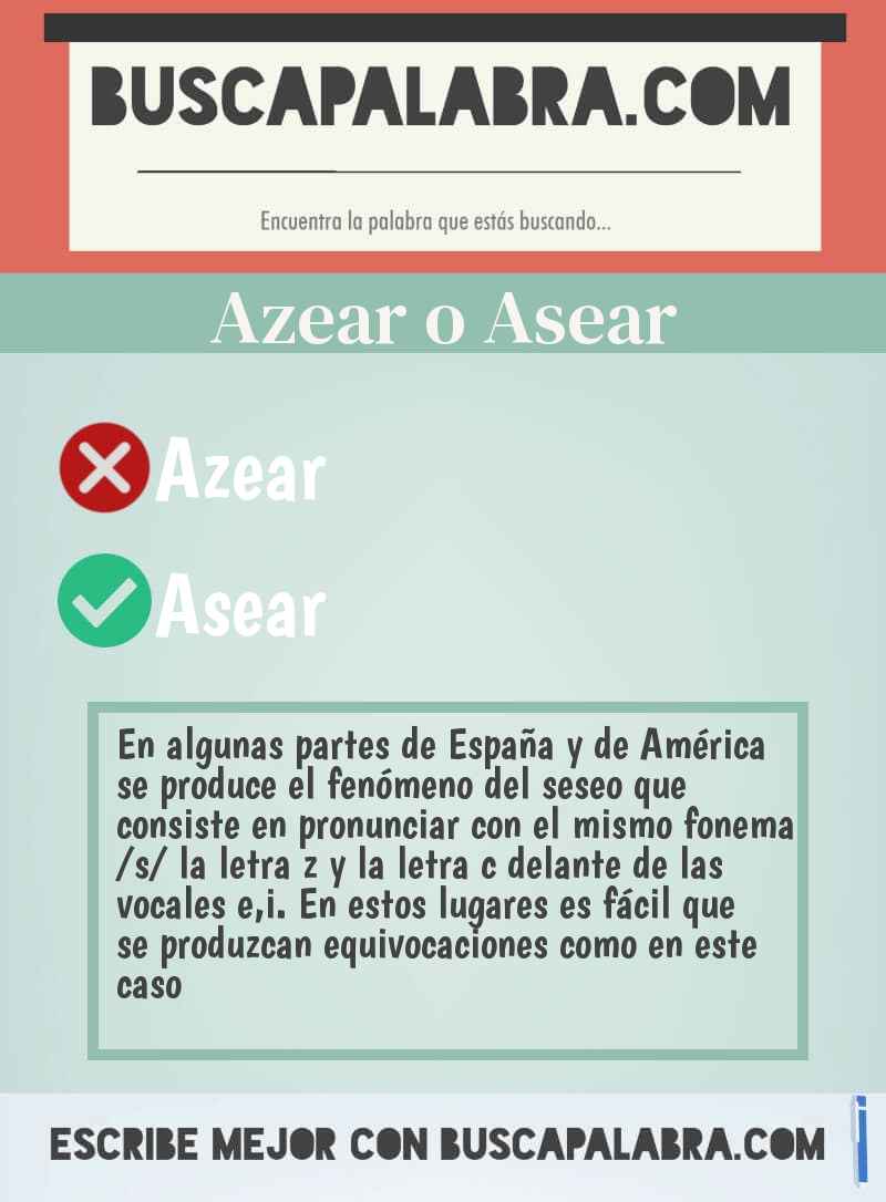 Azear o Asear