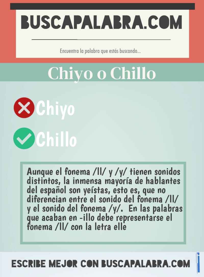 Chiyo o Chillo