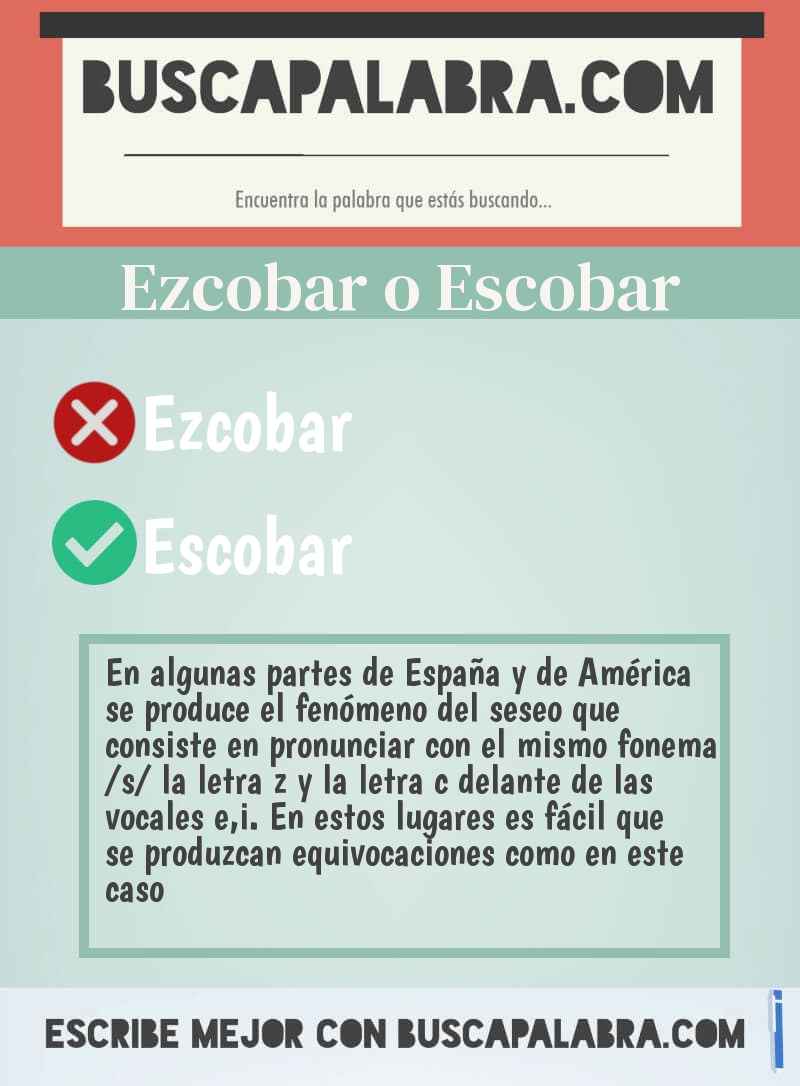 Ezcobar o Escobar