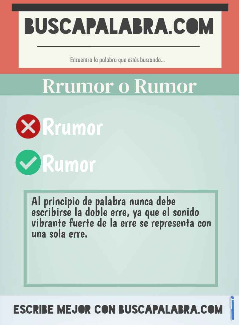 Rrumor o Rumor