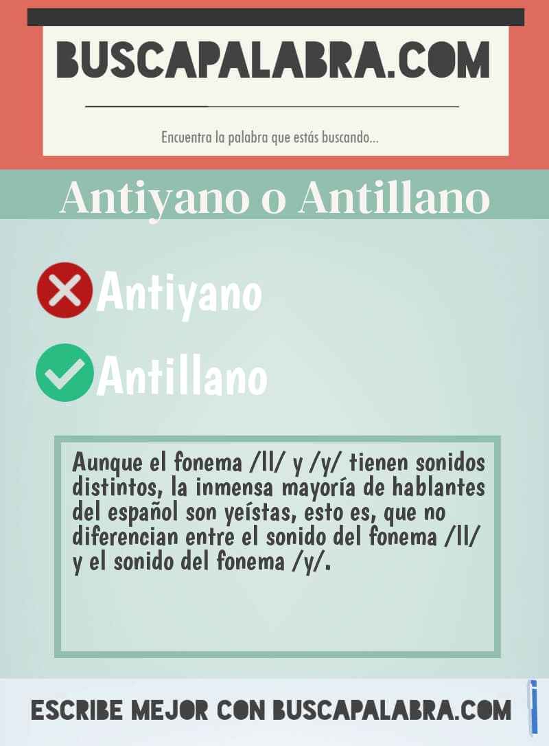 Antiyano o Antillano
