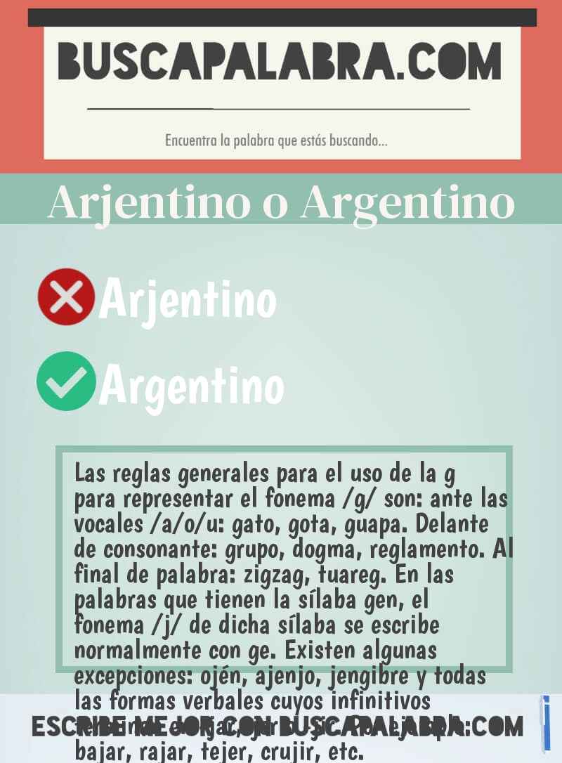 Arjentino o Argentino