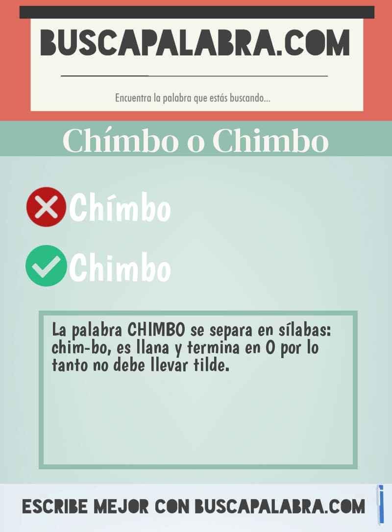 Chímbo o Chimbo