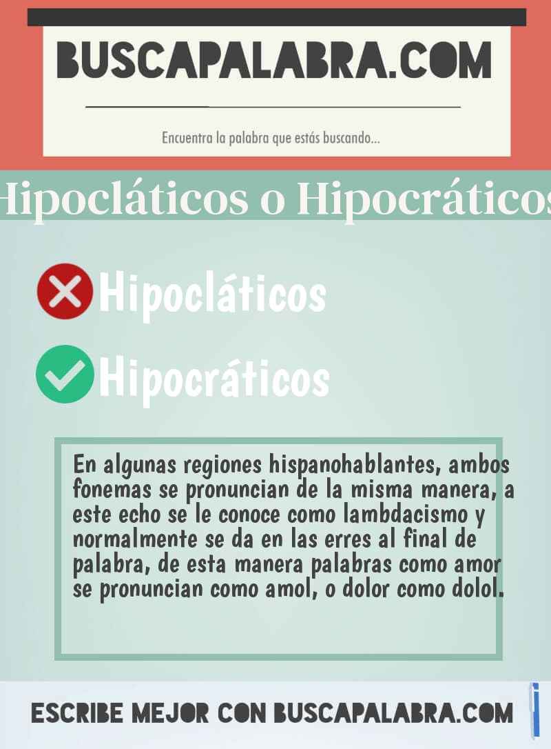 Hipocláticos o Hipocráticos