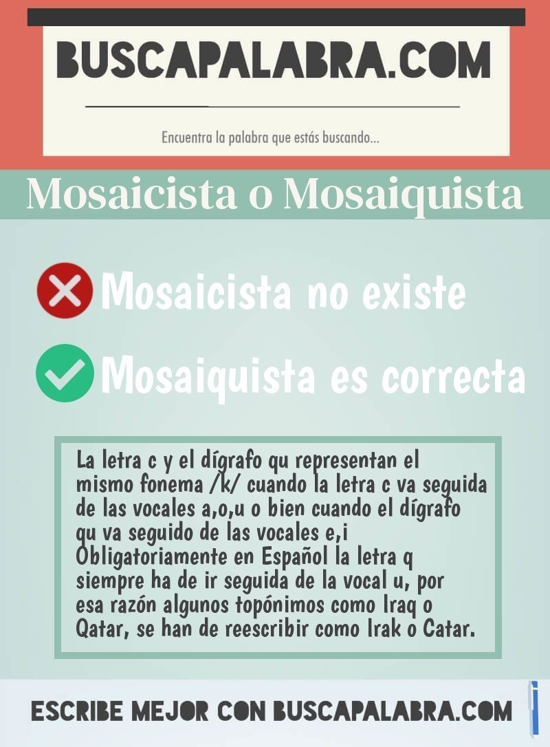 Mosaicista o Mosaiquista