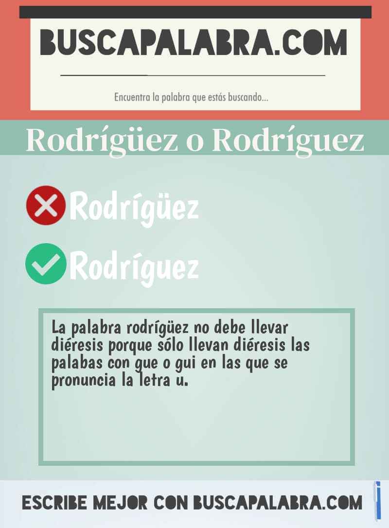 Rodrígüez o Rodríguez