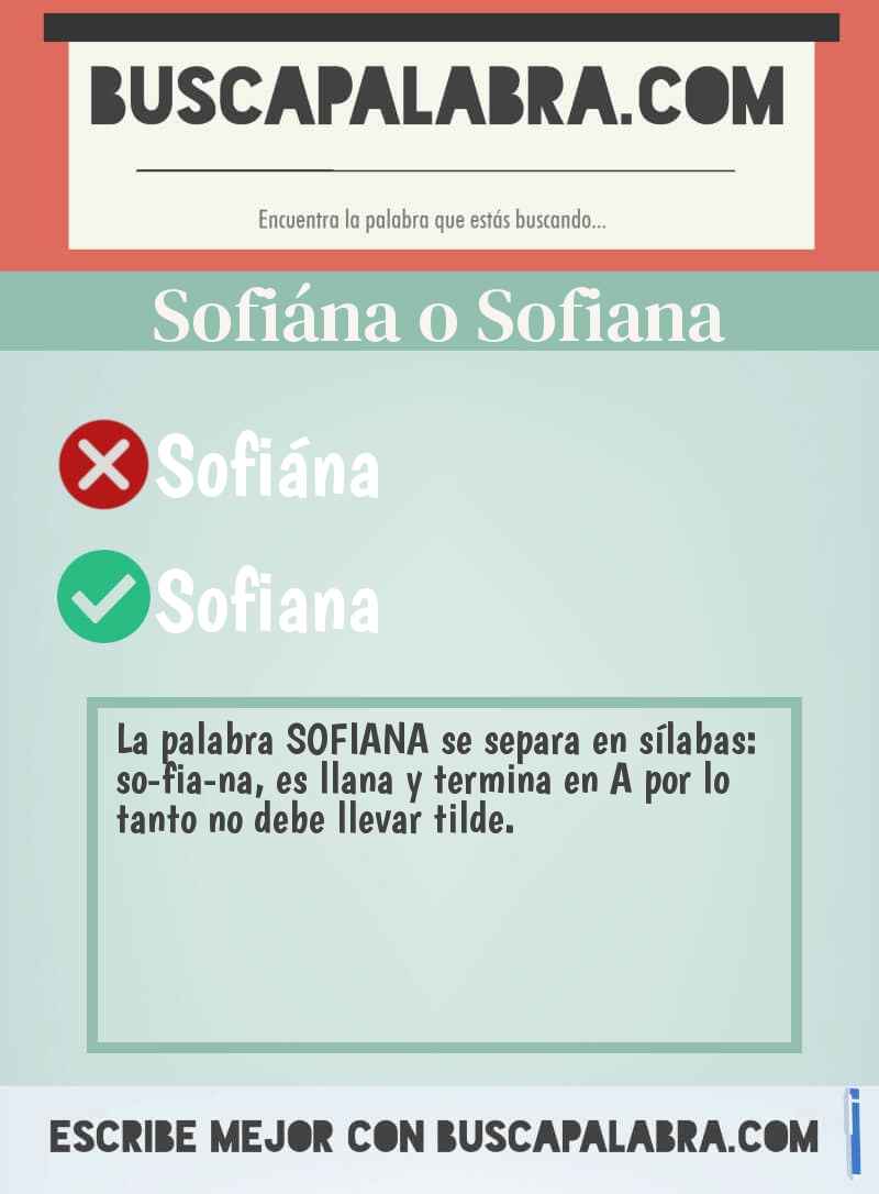 Sofiána o Sofiana
