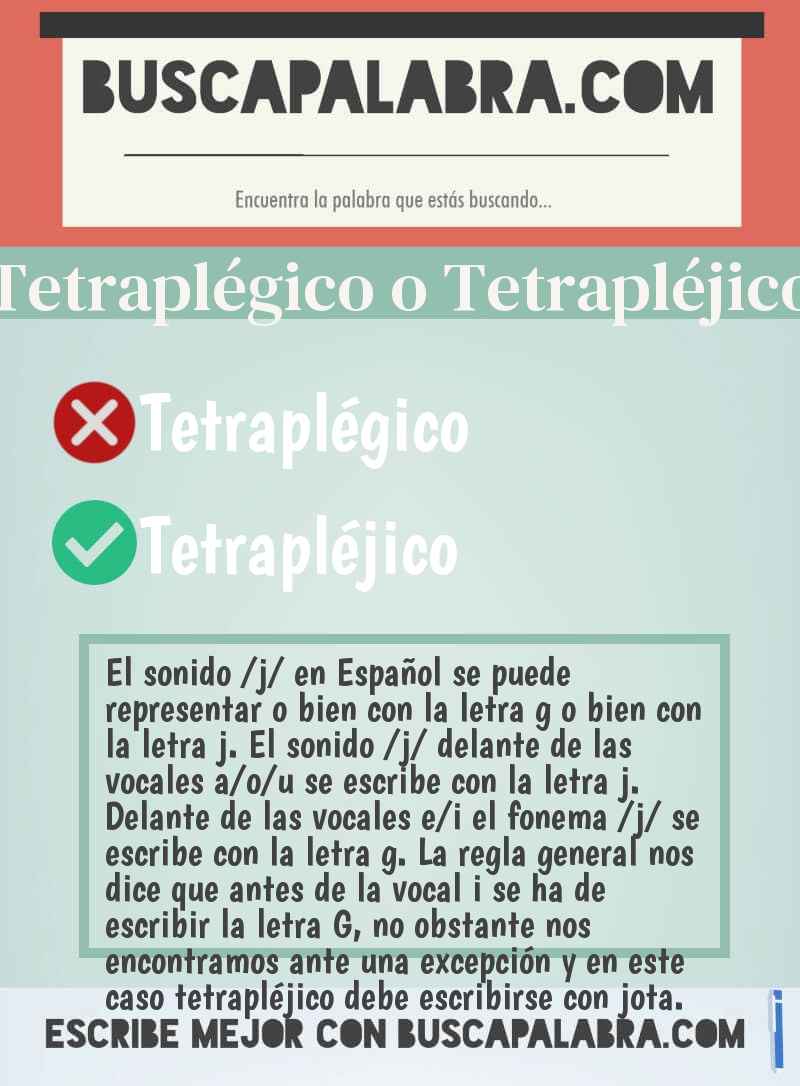 Tetraplégico o Tetrapléjico