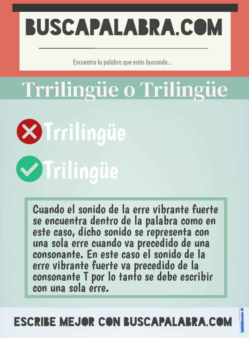 Trrilingüe o Trilingüe