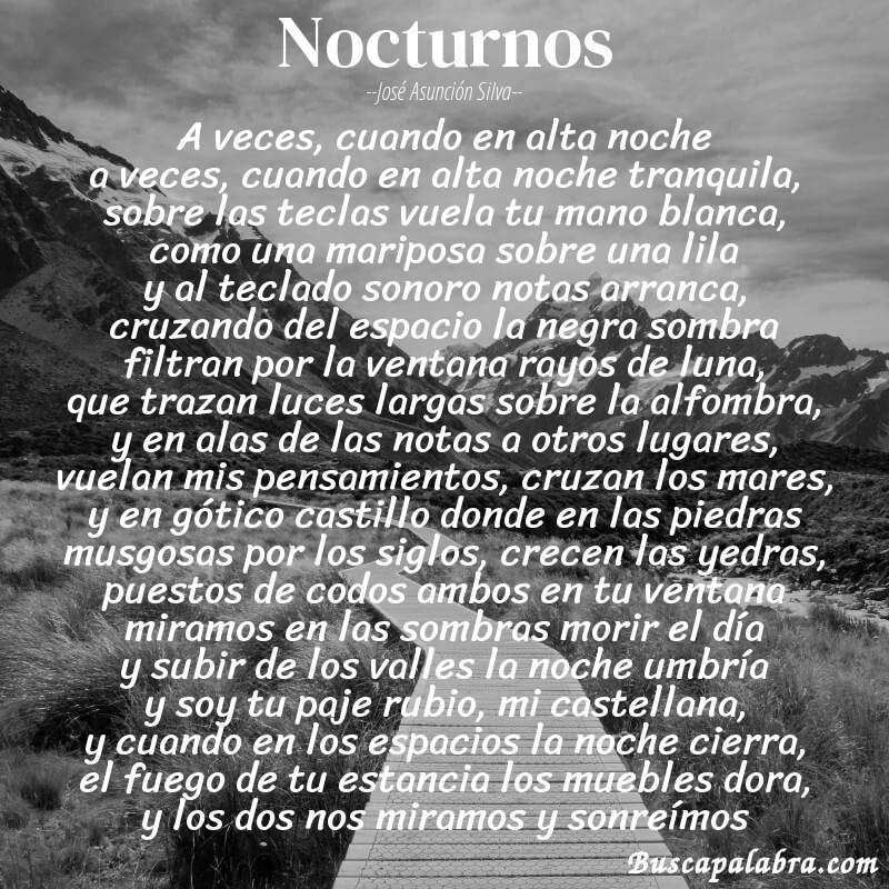 Poema Nocturnos De José Asunción Silva Análisis Del Poema