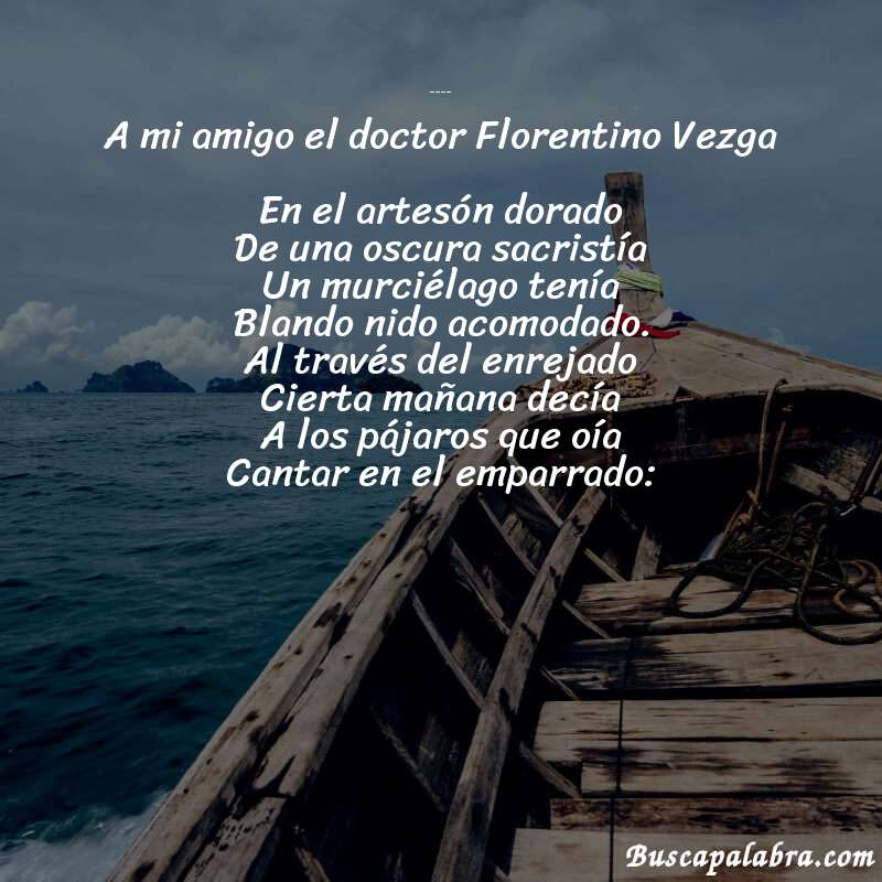Poema Apólogo de Jorge Isaacs con fondo de barca