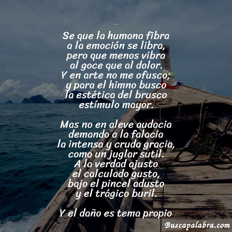 Poema Ecce homo (Salvador Díaz Mirón) de Salvador Díaz Mirón con fondo de barca