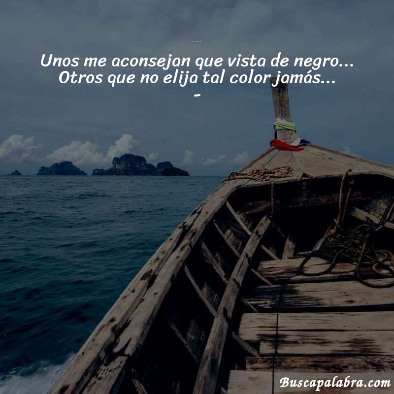 Poema Unos me aconsejan de Vicenta Castro Cambón con fondo de barca