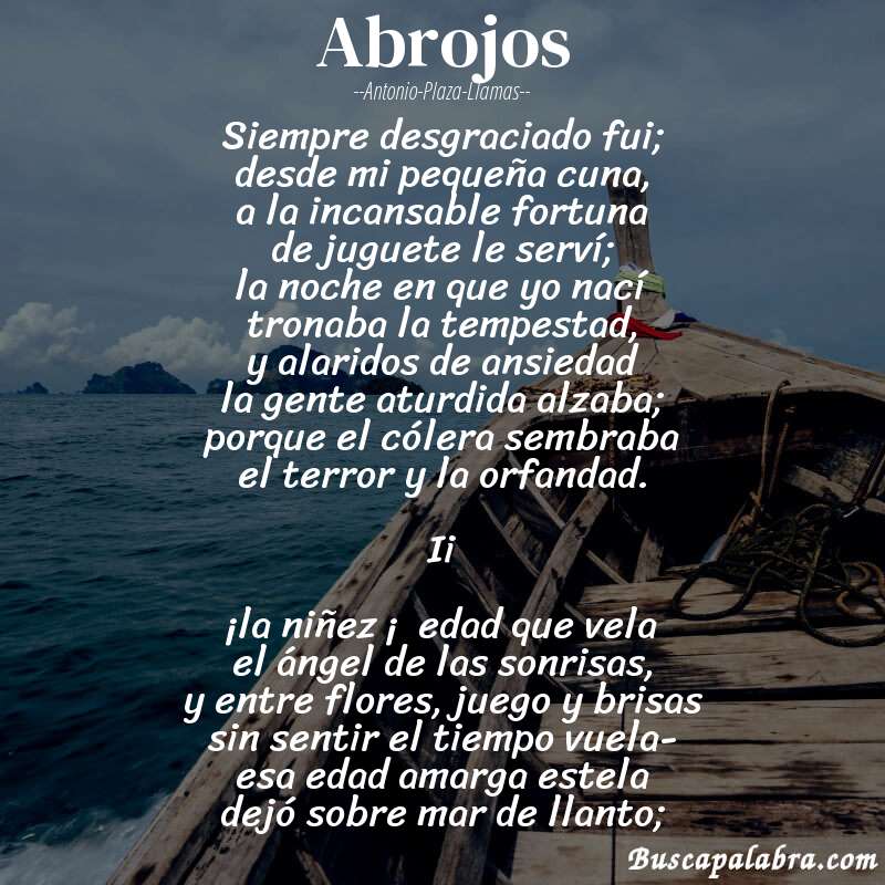Poema abrojos de Antonio-Plaza-Llamas con fondo de barca