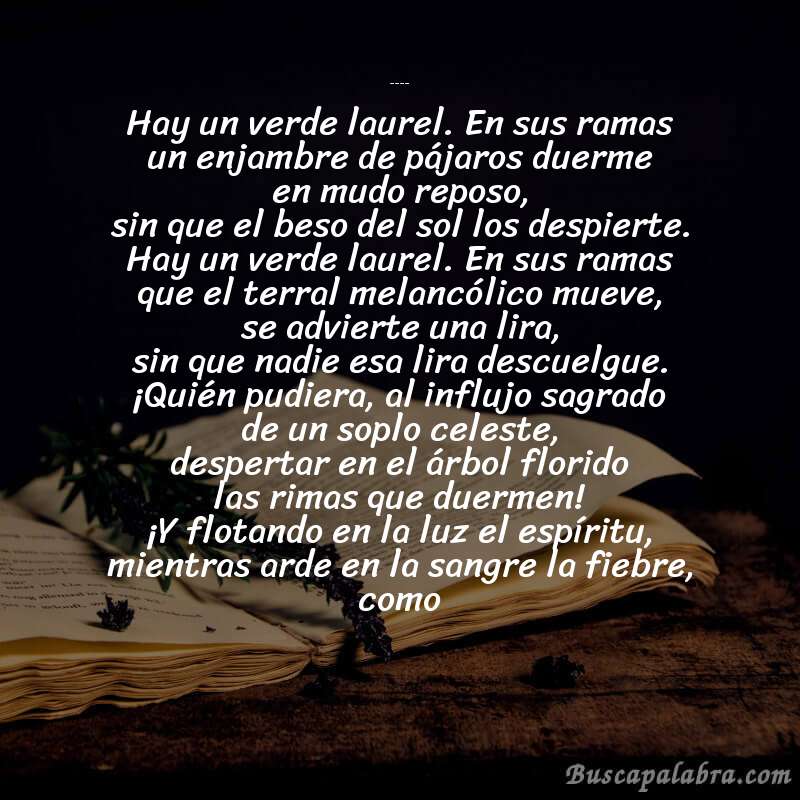 Poema Rima VI (Rubén Darío) de Rubén Darío con fondo de libro
