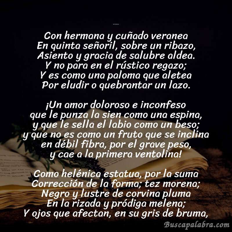 Poema Claudia de Salvador Díaz Mirón con fondo de libro