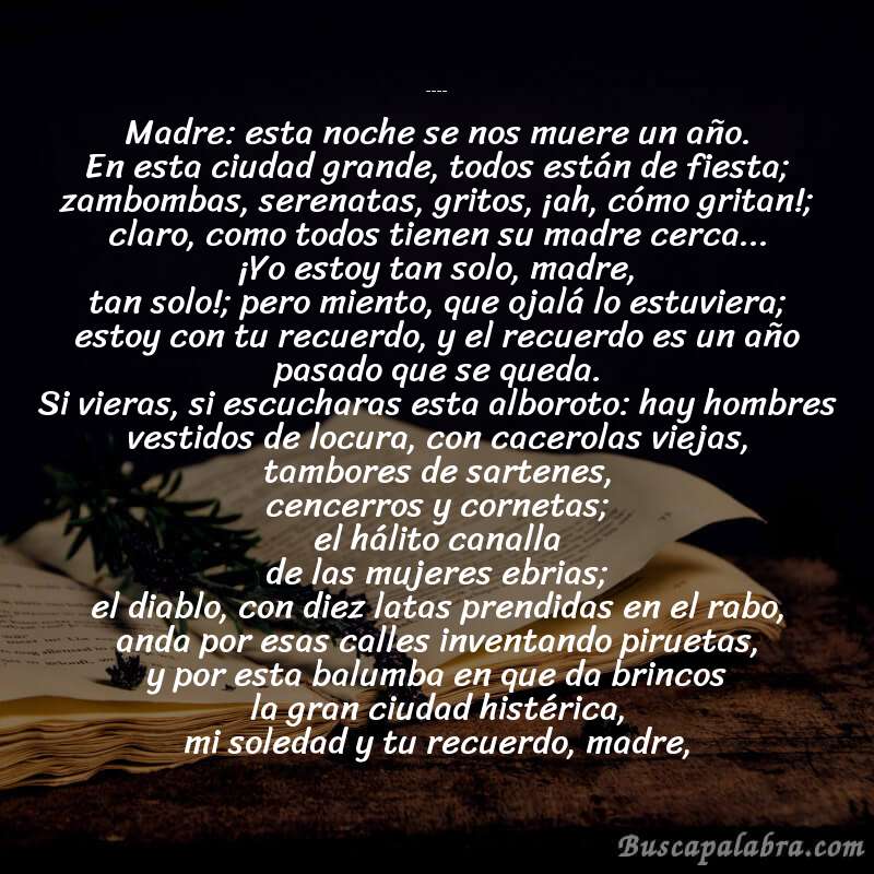Poema Las uvas del tiempo de Andrés Eloy Blanco con fondo de libro