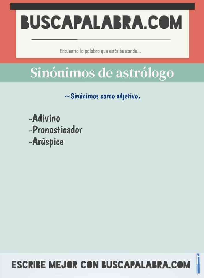Sinónimo de astrólogo