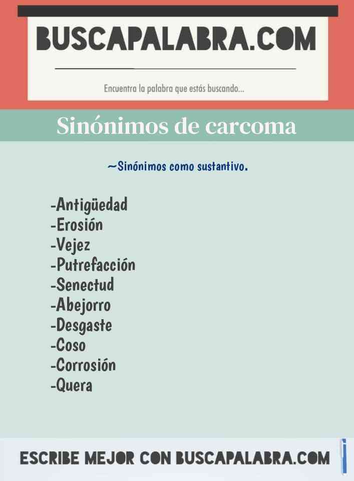 Sinónimo de carcoma