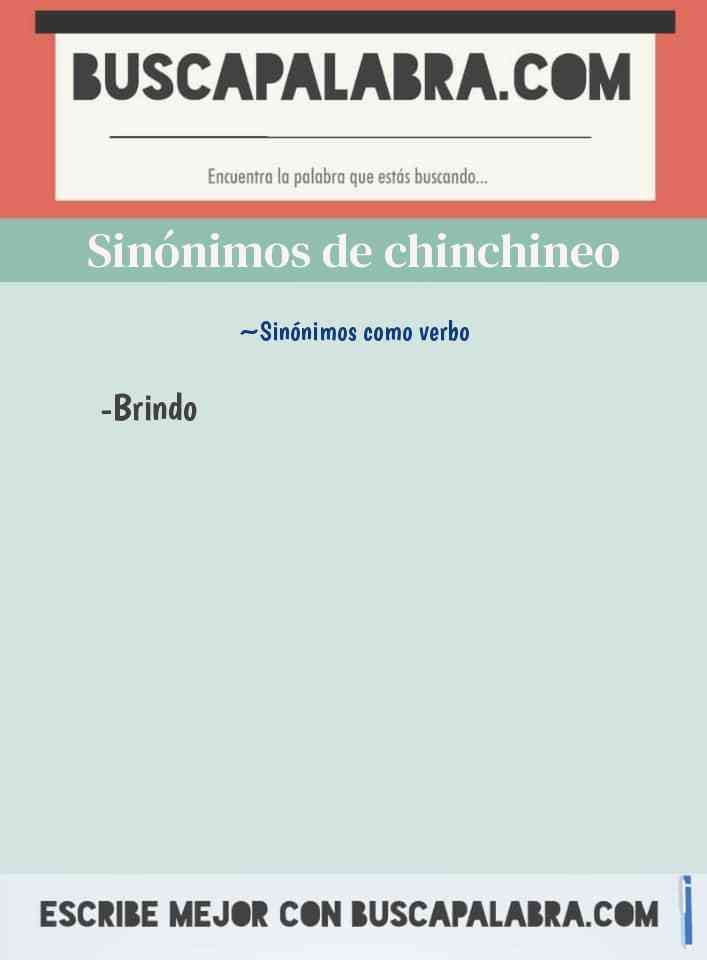 Sinónimo de chinchineo