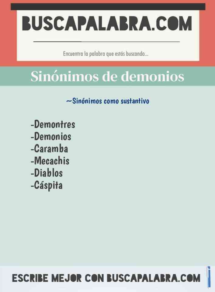 Sinónimo de demonios