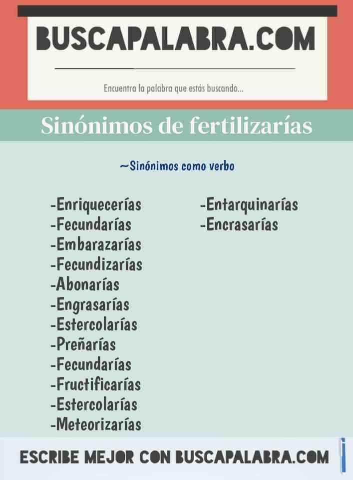 Sinónimo de fertilizarías