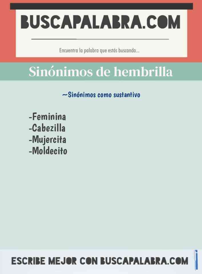 Sinónimo de hembrilla