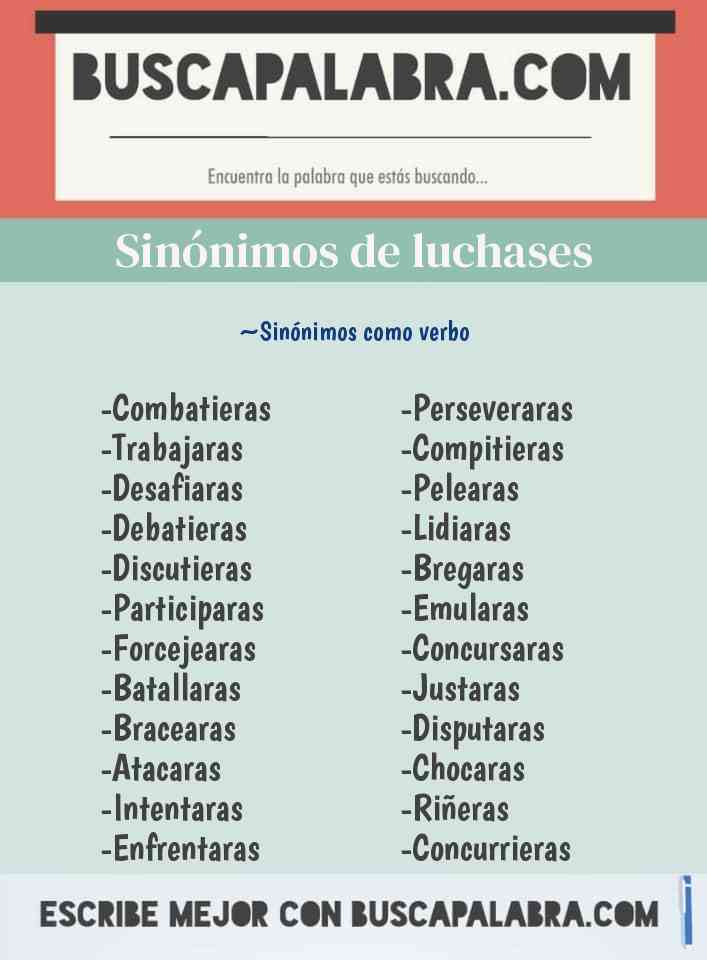 Sinónimo de luchases
