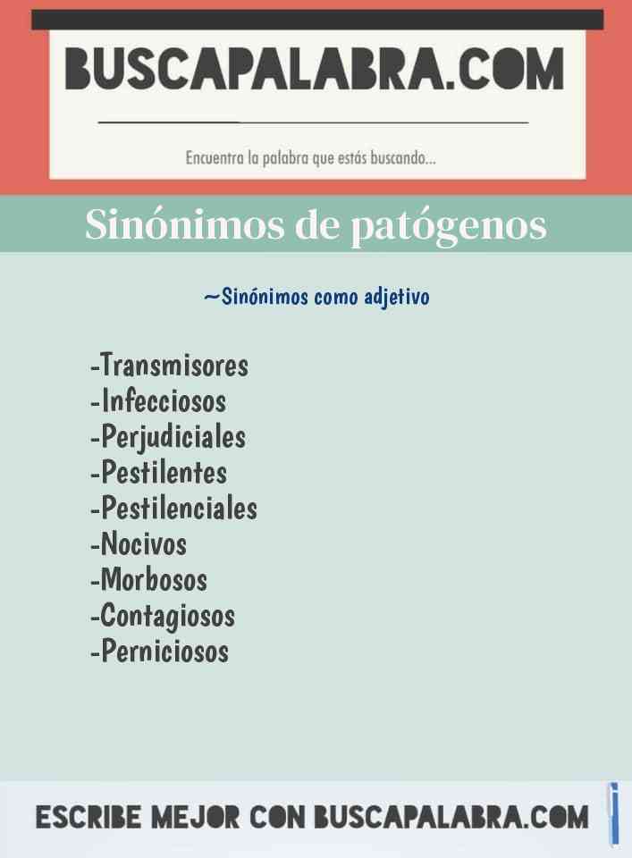 Sinónimo de patógenos