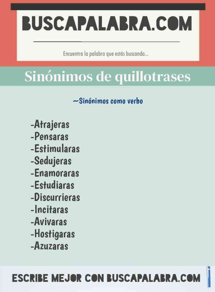 Sinónimo de quillotrases