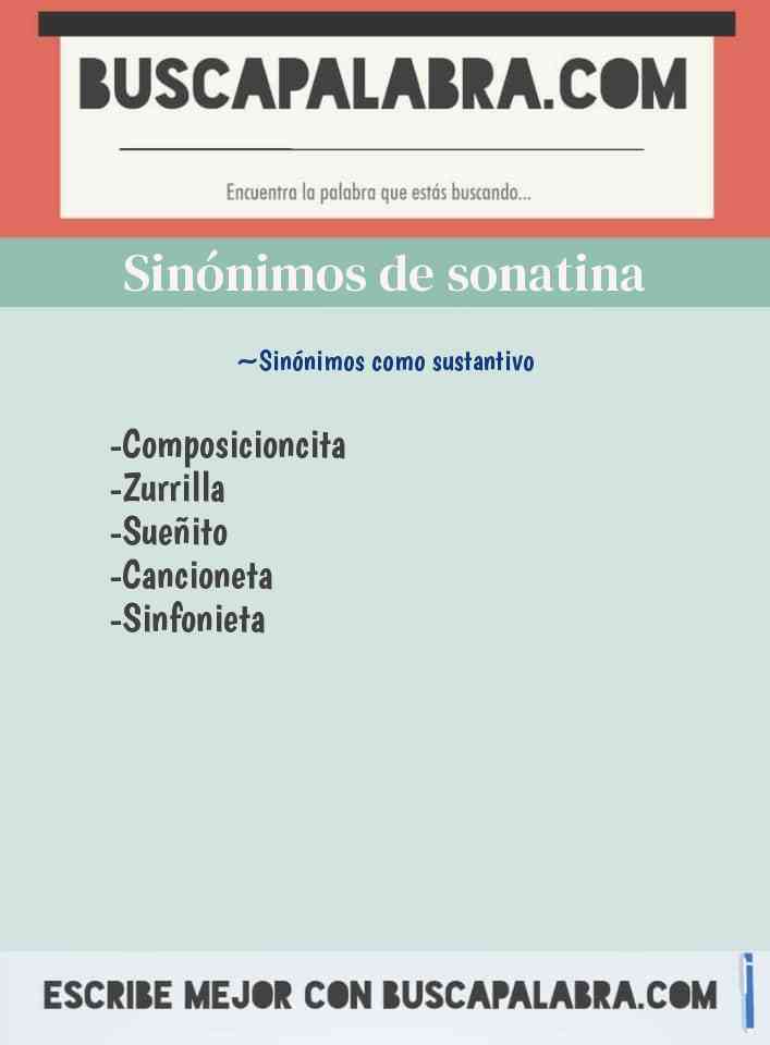Sinónimo de sonatina