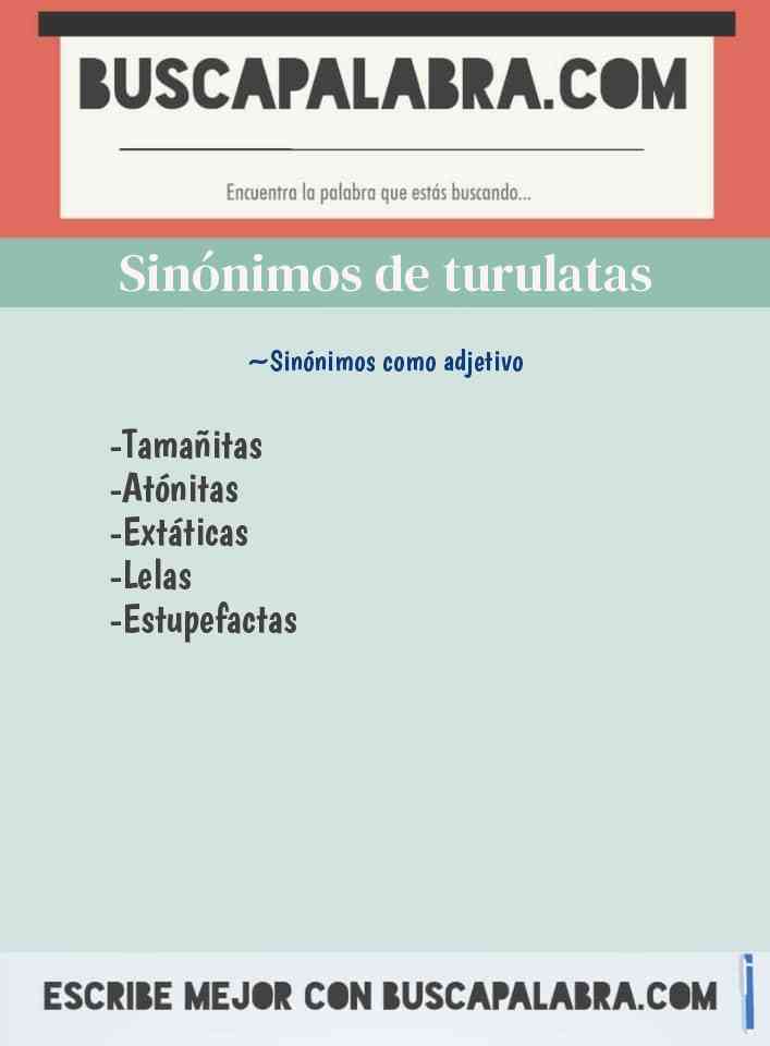 Sinónimo de turulatas