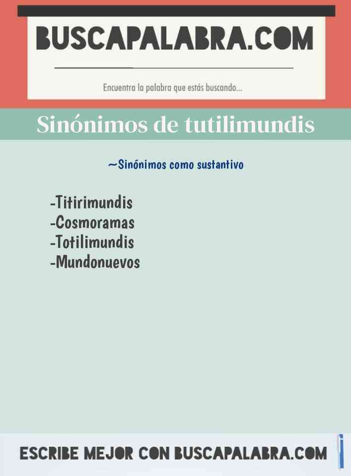 Sinónimo de tutilimundis